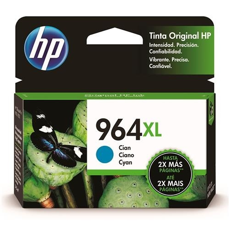 Cartucho de Tinta HP 964 XL color Cian original 3JA54AL 1