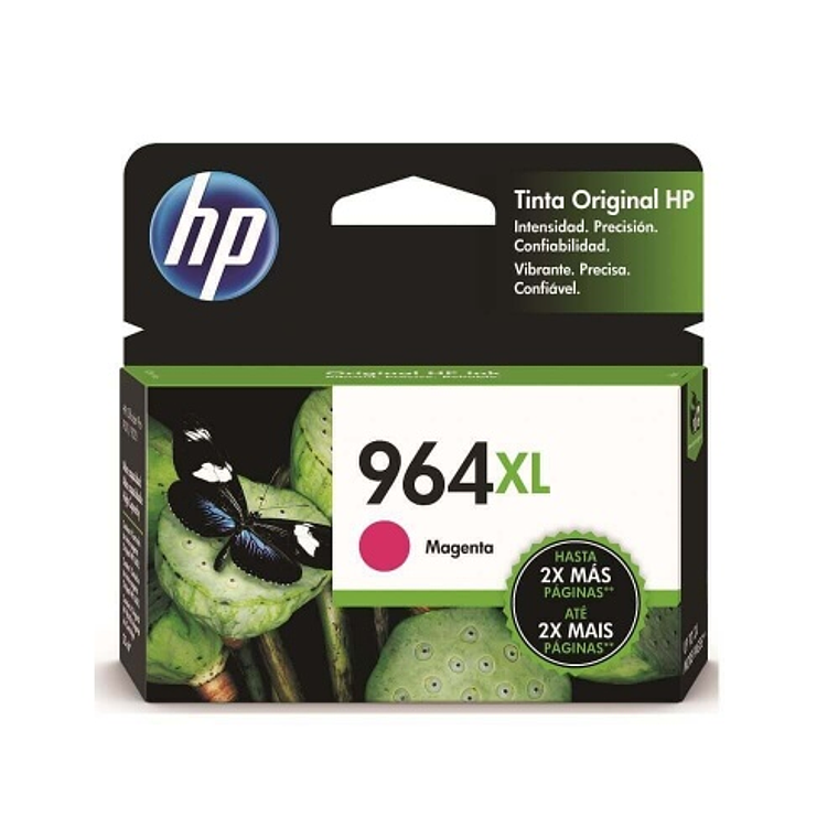 Cartucho de Tinta HP 964 XL Color Magenta original 3JA55AL 1