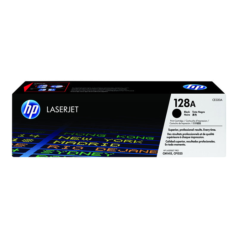 Cartucho de tóner HP 128A negro original LaserJet (CE320A) 1