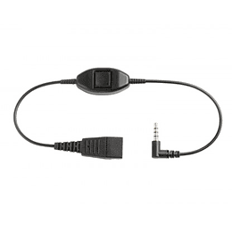 Jabra - Cable para auriculares - Desconexión rápida (M) a miniconector estéreo (M) - 30 cm