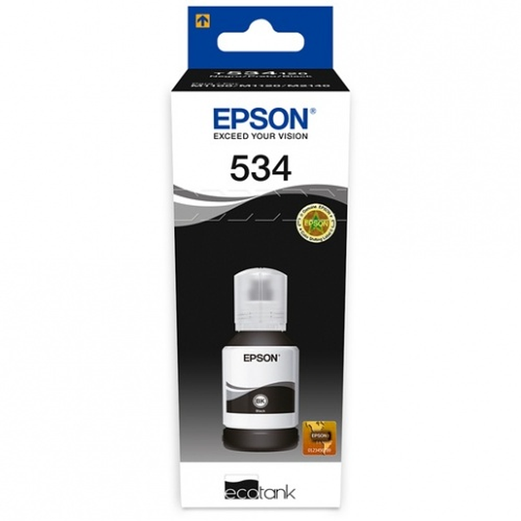Botella de tinta Epson 534 Color Negro T534120-AL  1