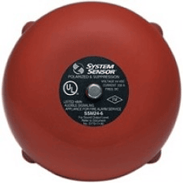 SSM24 - 6 Campana 24VDC - Color Rojo - 6 Pulgadas - Notifier