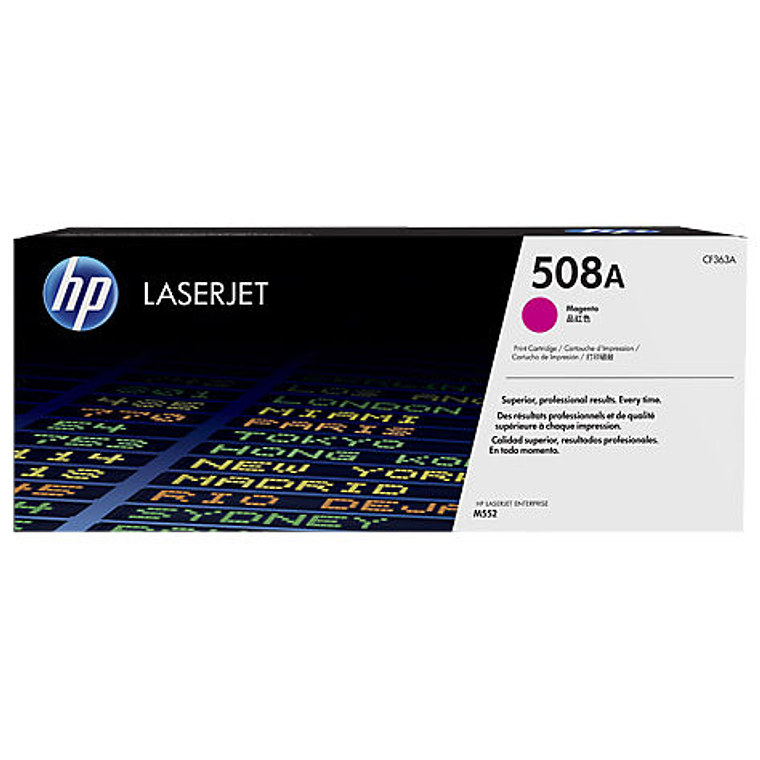 Cartucho de Toner HP 508A color Magenta LaserJet CF363A 1
