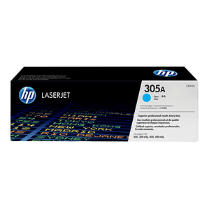 Cartucho de tóner HP 305A color cian original LaserJet CE411A