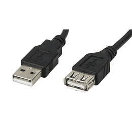 Cable Alargador Xtech con conector USB 2.0 M-A a H-A 1.8mts