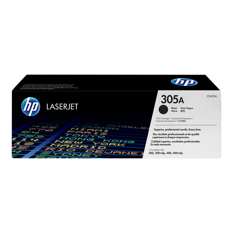 Cartucho de tóner HP 305A Negro original LaserJet CE410A 2