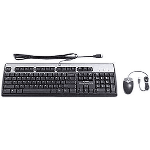 Kit Teclado y Mouse HP Enterprise USB US (631341-B21)