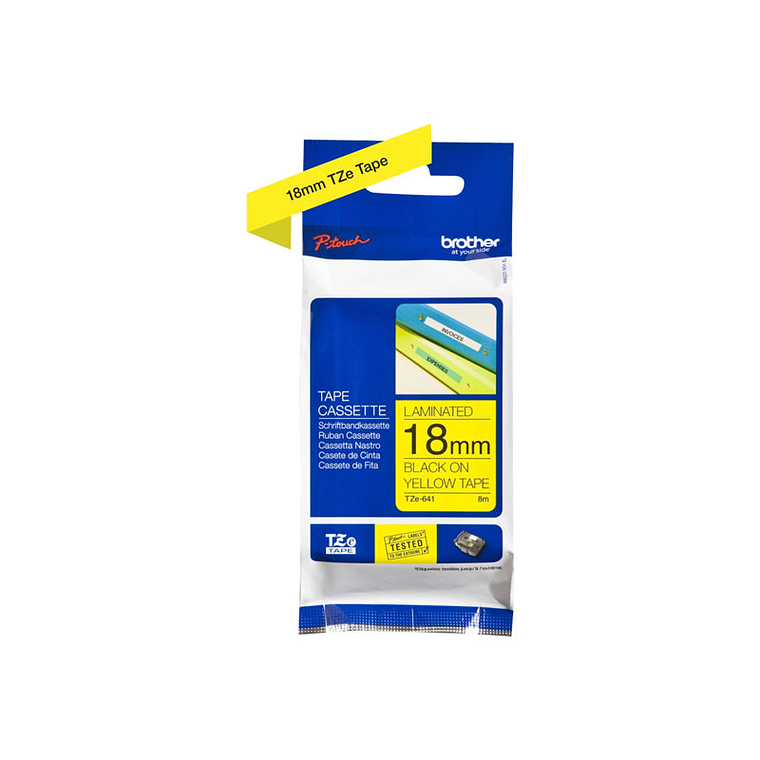 Brother TZe-641 - tipo laminado - 1 bobina(s) - rollo (1,8 cm x 8 m) 1