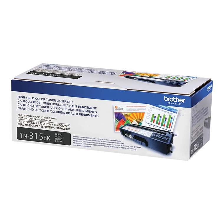 Cartucho de tóner Brother TN-315BK color negro  1