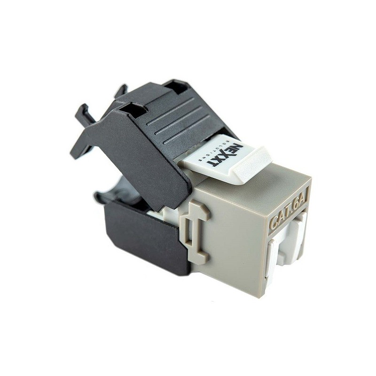 Nexxt Solutions Infrastructure - Keystone Jack - Cat6A - Unshielded Toolless 1