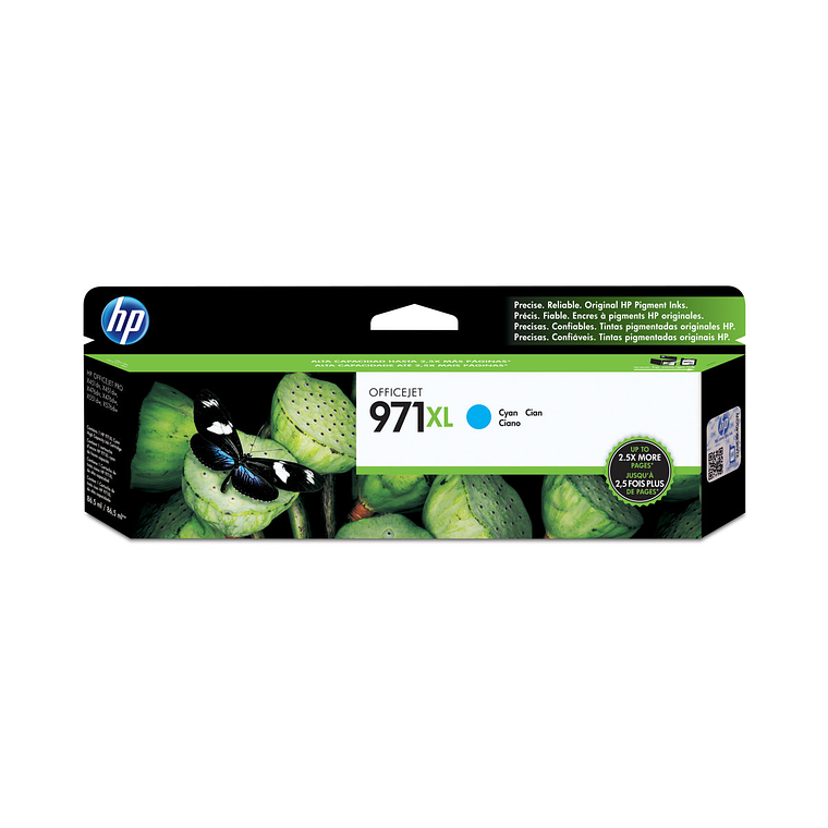 Cartucho de tinta HP 971XL color Cian CN626AM 1