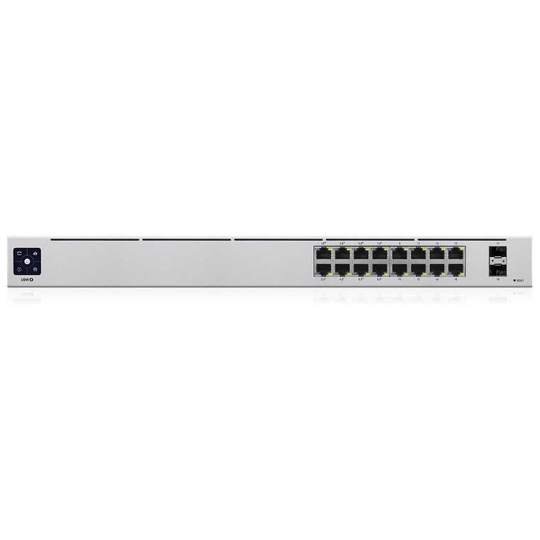Switch 16 puertos Ubiquiti UniFi Switch USW-16-POE Conmutador Gestionado  10/100/1000 (8 PoE+) + 2 x Gigabit SFP 2