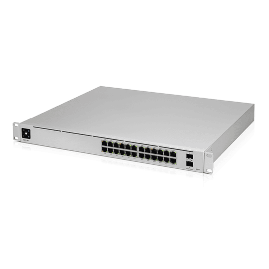 Switch 24 puertos Ubiquiti UniFi USW-Pro-24-POE - Conmutador Gestionado 10/100/1000 (16 PoE+, 8 PoE++) + 2 x 10 Gigabit SFP+