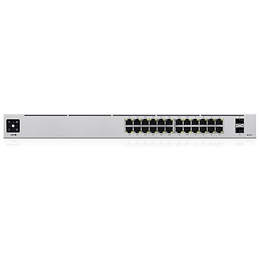 Switch 24 puertos Ubiquiti UniFi USW-24-POE - Conmutador gestionado 10/100/1000 (16 PoE+) + 2 x Gigabit SFP - PoE++ 