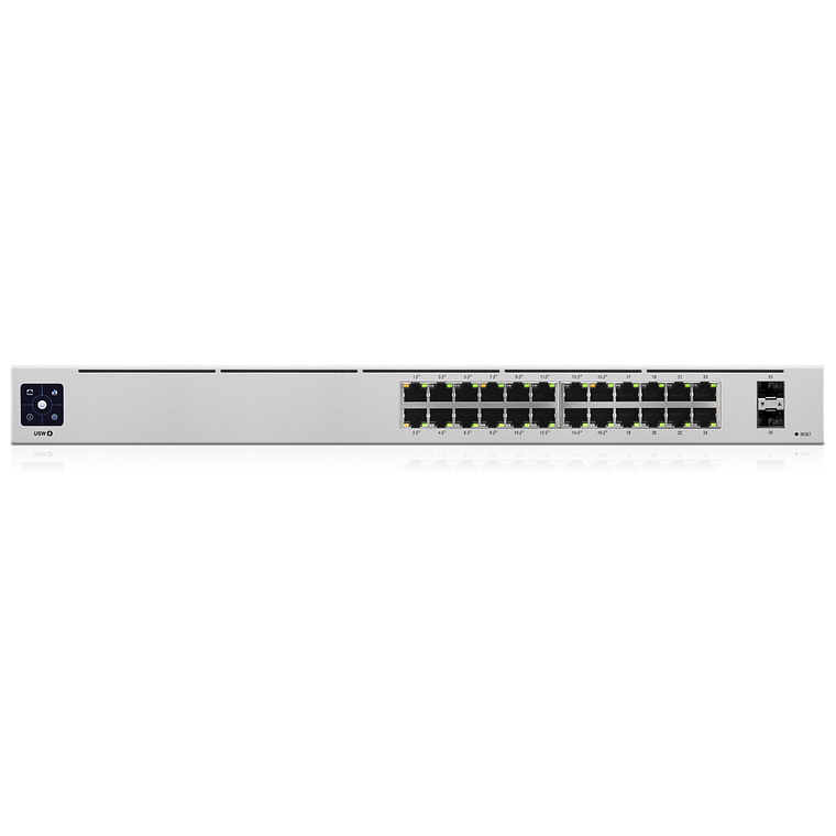 Switch 24 puertos Ubiquiti UniFi USW-24-POE - Conmutador gestionado 10/100/1000 (16 PoE+) + 2 x Gigabit SFP - PoE++  1