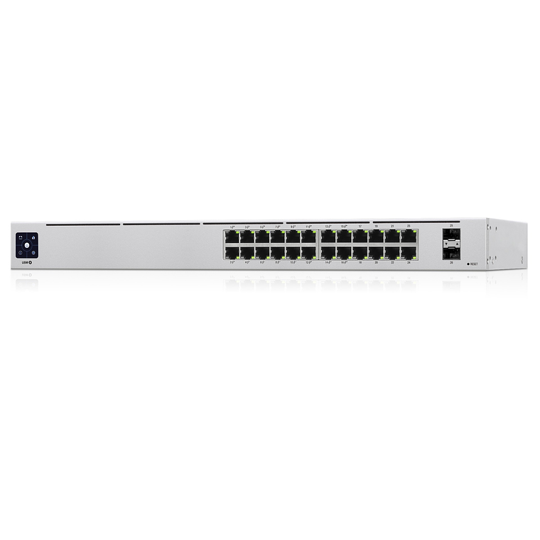 Switch 24 puertos Ubiquiti UniFi USW-24-POE - Conmutador gestionado 10/100/1000 (16 PoE+) + 2 x Gigabit SFP - PoE++  2
