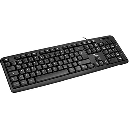 Teclado Xtech - Cableado - Español - USB - Negro - Standard XTK-092S