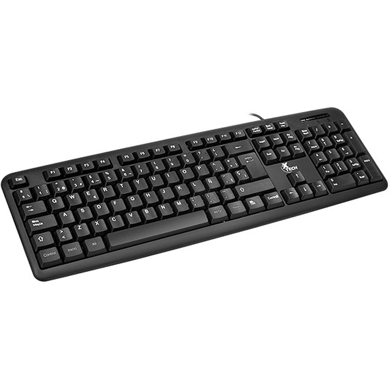 Teclado Xtech - Cableado - Español - USB - Negro - Standard XTK-092S 1