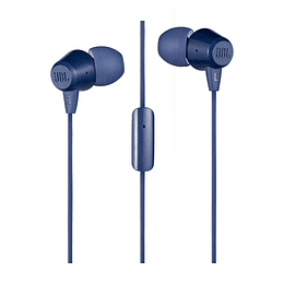 Audífono JBL C50HI, cableado, interno, azul