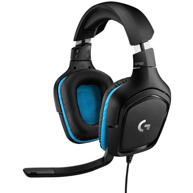 Headset Gamer Logitech G432, 7.1 Surround, DTS Headphone:X 2.0, Micrófono 2