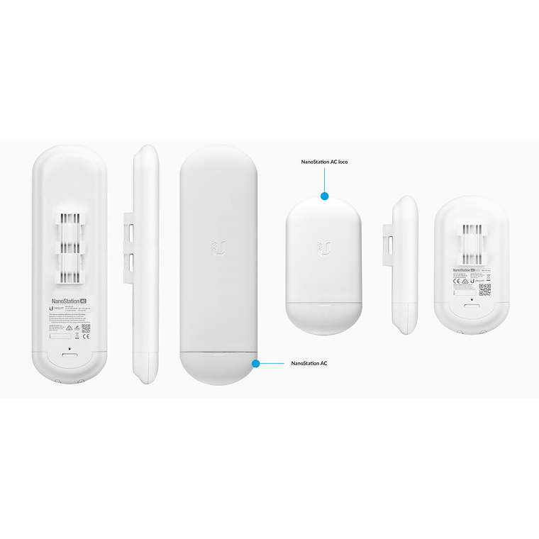 Access Point Ubiquiti Airmax Nanostation LOCO 5AC + Antena 13dBi Sin POE 2