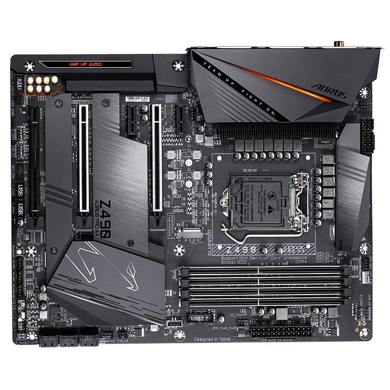 Placa Madre Z490 AORUS Pro AX | DDR4, LG1200, Dual M.2, SATA 6Gb/s, WIFI 6, ATX 2