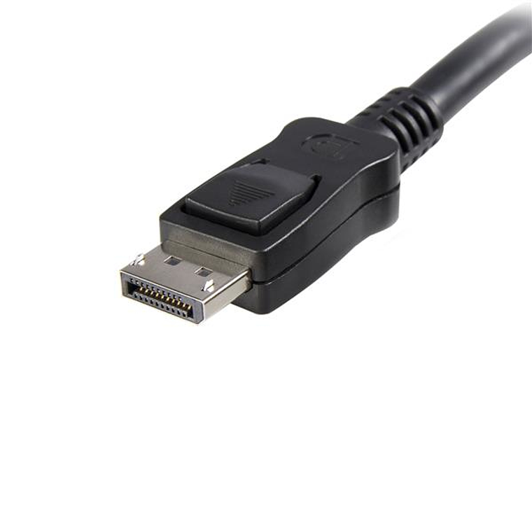 Cable de 2m Certificado DisplayPort 1.2 4k con Cierre de Seguridad - 2x Macho DP 2