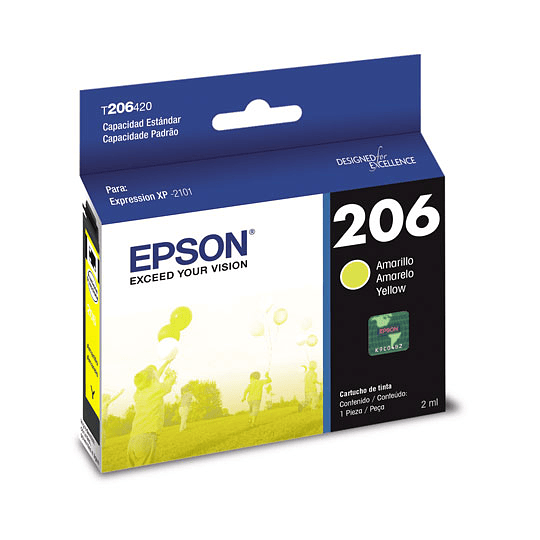 Cartucho de tinta Epson T206 Color Amarillo