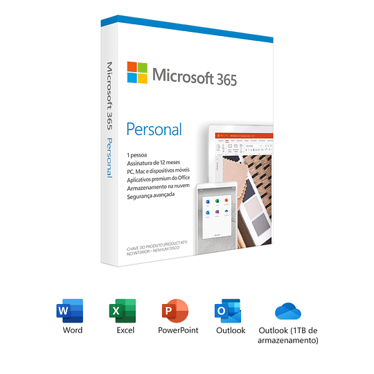Microsoft 365 Personal - Annual subscription - Licencia Español/Inglés, 1 Año