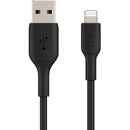 Cable Lightning de Belkin -Cable de carga para iPhone con certificación MFi, PVC