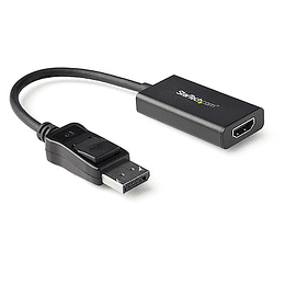 Adaptador StarTech.com DisplayPort a HDMI con HDR - 4K 60Hz, Negro