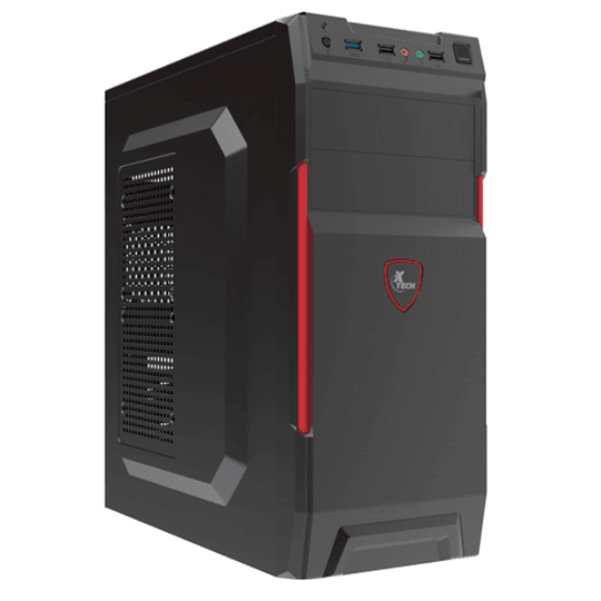Xtech - Gabinete - ATX - Negro y Rojo - 600W PS XTQ-214