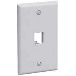 Panduit CFP1WH 1-Gang 1-Port placa frontal, color blanco