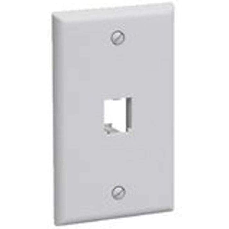 Panduit CFP1WH 1-Gang 1-Port placa frontal, color blanco 1