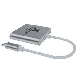 Xtech - Adaptador multipuerto USB Tipo C 3-en-1