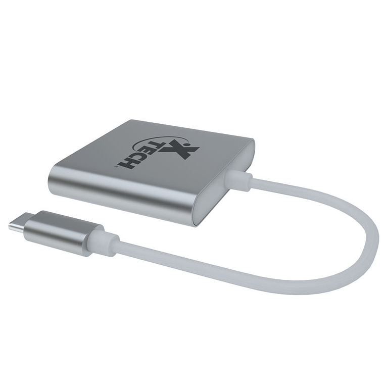 Xtech - Adaptador multipuerto USB Tipo C 3-en-1 1