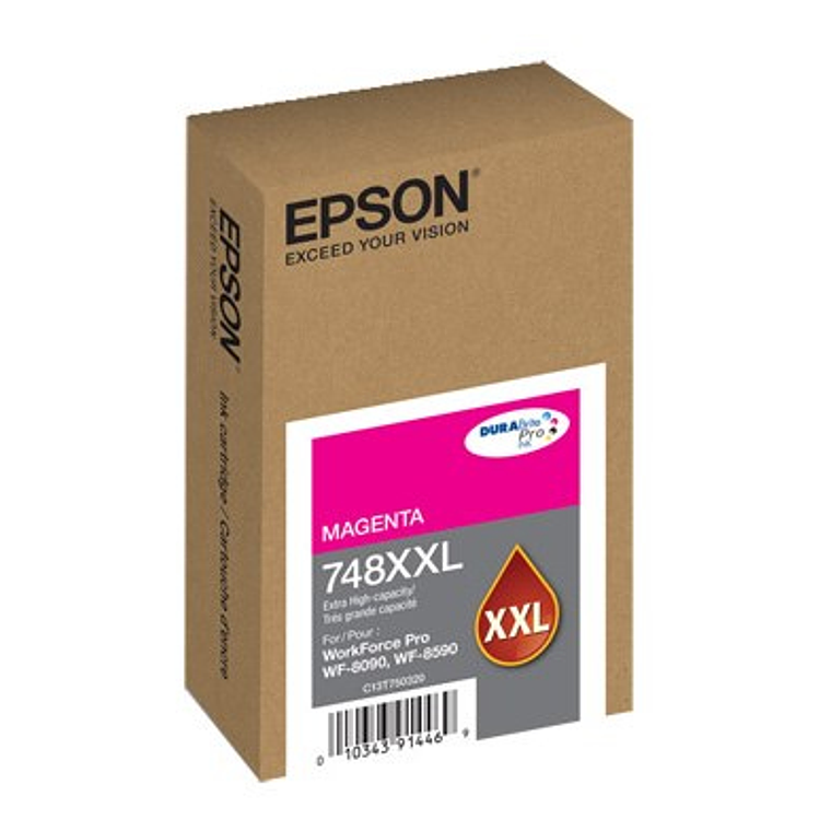 Cartucho de Tinta Epson 748XXL color Magenta T748XXL320-AL 1