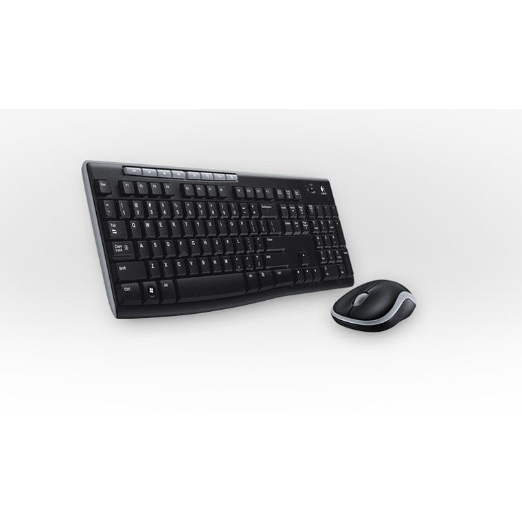 Kit Combo Teclado y Mouse Inalámbrico Logitech MK270, USB, Negro 3