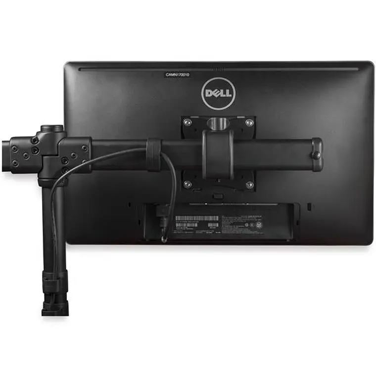 Brazo para Escritorio de Dos Monitores - con Barra Horizontal - Soporte de Mordaza/Ojal para Escritorio  2