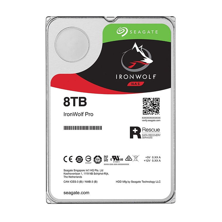 Disco duro 8TB interno | Seagate IronWolf 3.5“ SATA 6Gb/s 7200 rpm 1