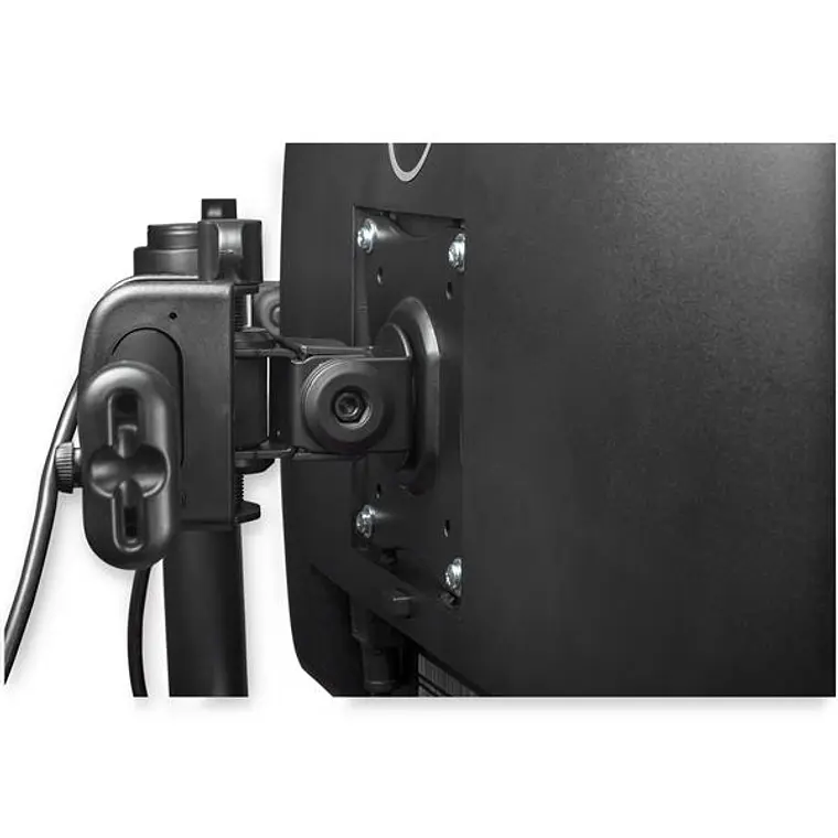 Brazo para Escritorio de Dos Monitores - con Barra Horizontal - Soporte de Mordaza/Ojal para Escritorio  3