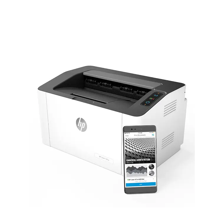 HP LaserJet 107W - Impresora Láser  216 x 356 mm - capacidad: 150 sheets - USB / Wi-Fi 6