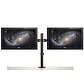 Soporte de Escritorio para 2 Monitores - Brazo Articulado y Ergonómico para Monitores de hasta 32