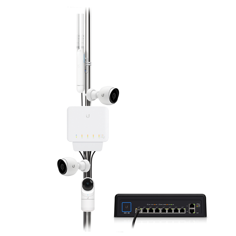 Switch 5 puertos Ubiquiti UniFi USW-FLEX - Conmutador Gestionado 10/100/1000 (PoE) + 1 x 10/100/1000 (PoE)  3