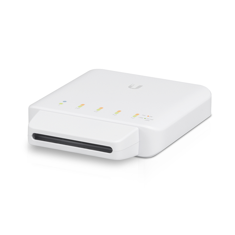 Switch 5 puertos Ubiquiti UniFi USW-FLEX - Conmutador Gestionado 10/100/1000 (PoE) + 1 x 10/100/1000 (PoE)  2