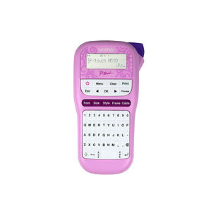 Rotuladora Brother PTH110PK | Color Rosada portátil de fácil uso