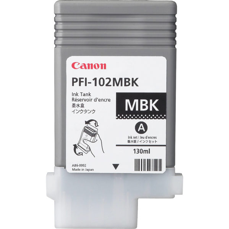 Cartucho de Tinta Canon PFI-102MBK color Negro 1