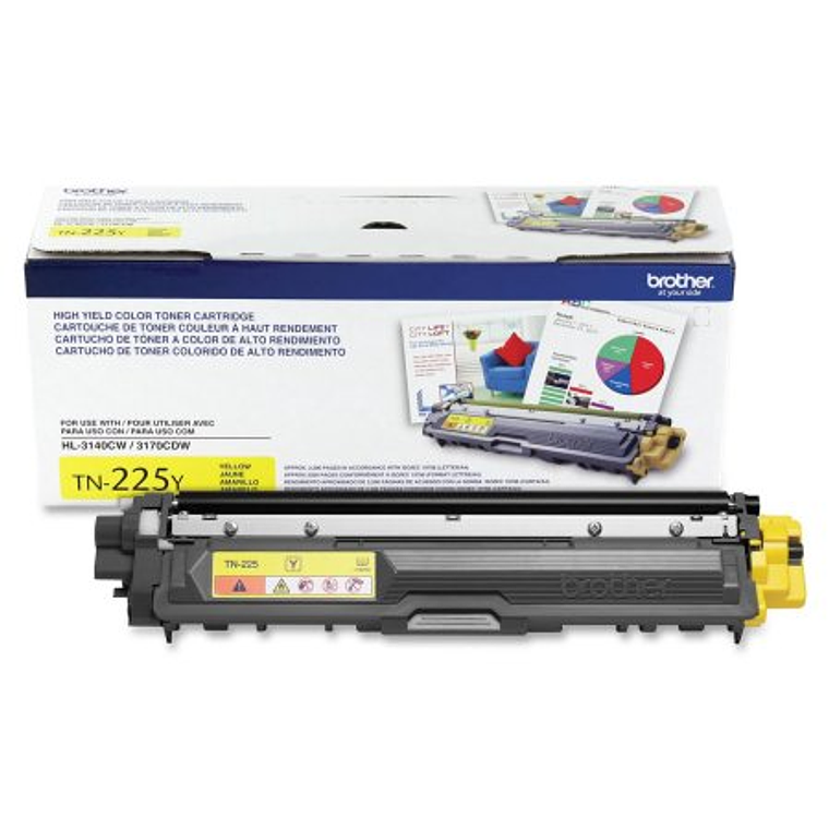 Cartucho de toner Brother TN-225Y Color Amarillo 1