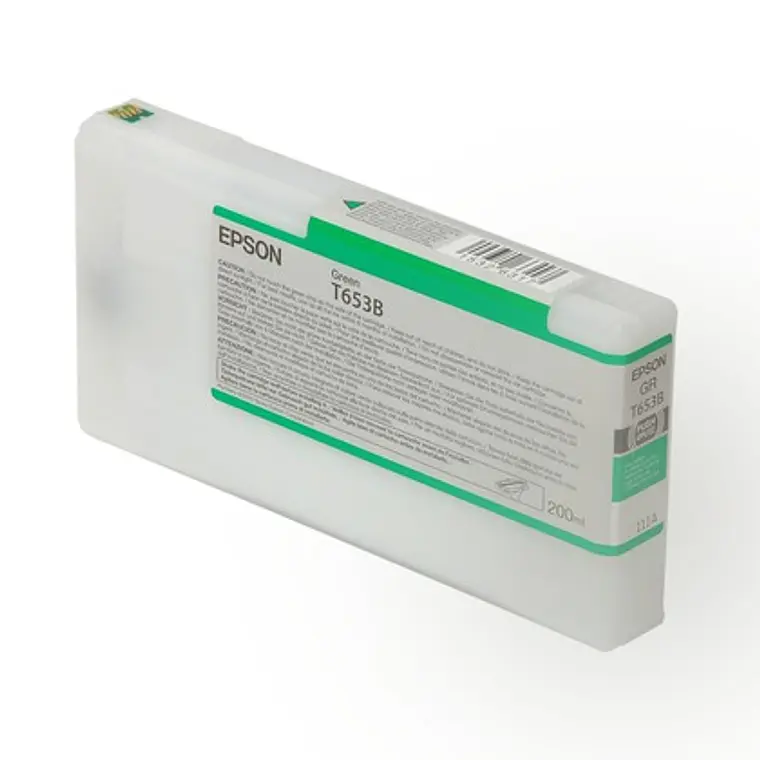 Cartucho de Tinta Epson T653B Color UltraChrome HDR Verde T653B00, 200ml.  1