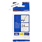 Cinta Negro sobre blanco Flexible 24mm x 8mts PN:TZE-FX251 - Miniatura 2